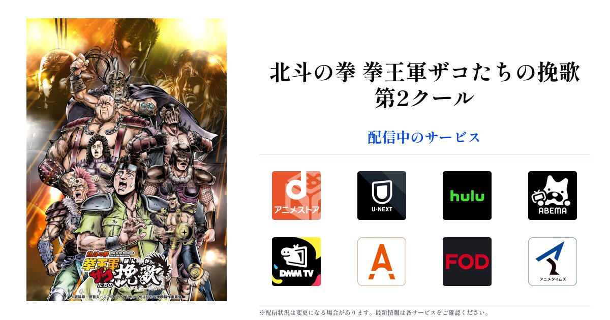 北斗の拳 拳王軍ザコたちの挽歌 第2クール OGP画像